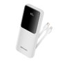 Vention Powerbank FHOW0 10000mAh 22.5W Blanca con Cables USB-C y Lightning